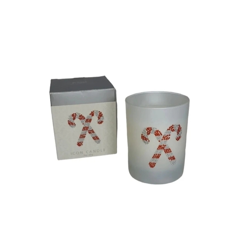 Primal Elements Icon Candle Candy Canes 9 oz Pepermint & Spearmint Open Box New